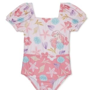 * Swimsuit, Disney Princess Little Mermaid, One Piece, 5T, Toddler Girls,NWT
